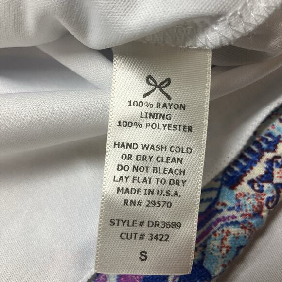 Everly Anthropologie Aztec Print 3/4 Sleeve Mini Dress Women’s Size S Lined - Picture 4 of 10